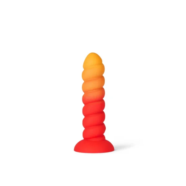 Peech Dildo Twist Billed af snoet dildo i gul og orange