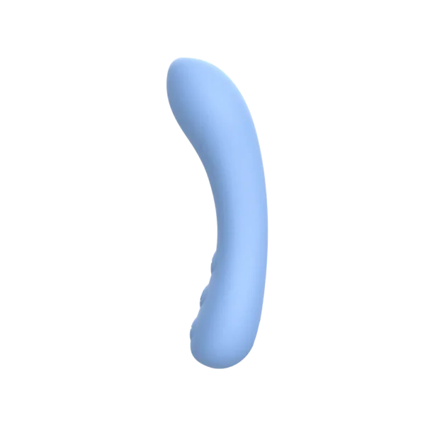 June lille vibrator Blå vibrator med penetration