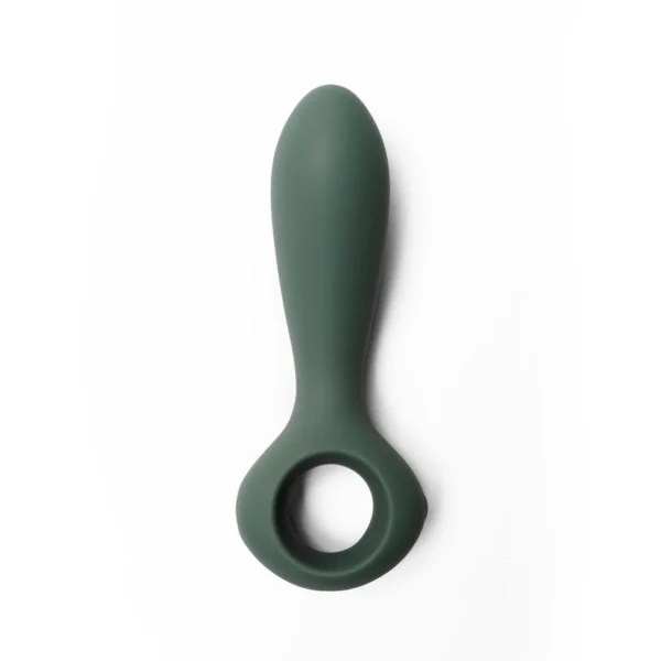 Billede af grøn vibrator, so kan benyttes til penetrering og penisring.